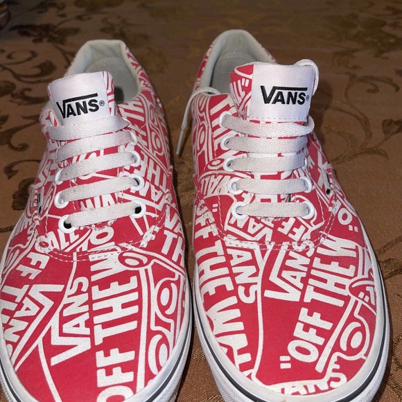 Vans 500714 Classic Old Skool Low Top Red Spell Logo Sneakers Men’s Sz 9.5 - Picture 13 of 13